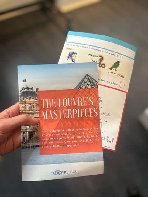 Paris Louvre : Private Treasure Hunt for Families or groups - Your Mission: Save the Louvre From the Poison Vial