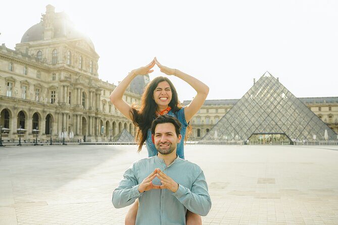 Private Photo Shoot at the Louvre - Louvre Museum time: pyramids, the Grand Palais area, gardens, and Seine banks